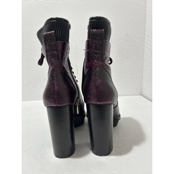 Vince Camuto boots women's  Ermania Leather laceup Platform Lug Sole size 6 - Picture 3 of 9